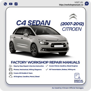 Citroen C4 Sedan Workshop Repair Manual 2007-2012 PDF Download