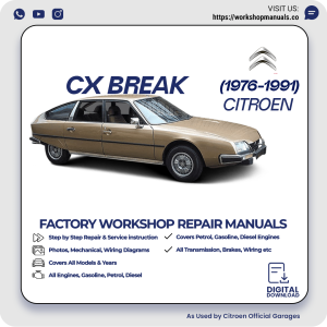 Citroen CX Break Workshop Repair Manual 1976-1991 PDF Download