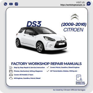 Citroen DS3 Workshop Repair Manual 2009-2016 PDF Download