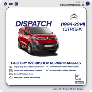 Citroen Dispatch Workshop Repair Manual 1994-2014 PDF Download