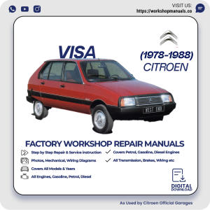 Citroen Visa Workshop Repair Manual 1978-1988 PDF Download