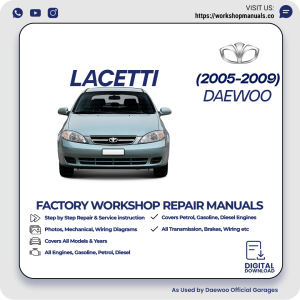 Daewoo Lacetti Workshop Manual 2005-2009 PDF Download