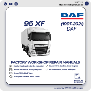 DAF 95XF Workshop Manual 1997-2021 PDF Download