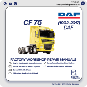 DAF CF75 Workshop Manual 1992-2017 PDF Download