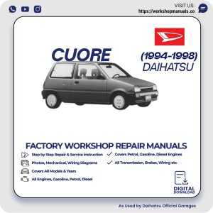 Daihatsu Cuore Workshop Manual 1994-1998 PDF Download