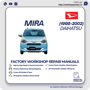 Daihatsu Mira Workshop Manual 1998-2002 PDF Download