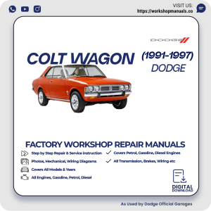 Dodge Colt Wagon Workshop Manual 1991-1997 PDF Download