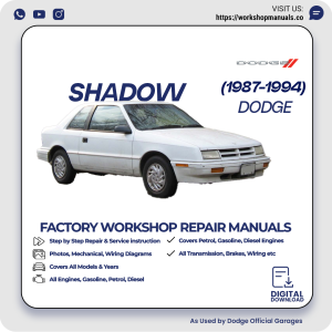 Dodge Shadow Workshop Manual 1987-1994 PDF Download