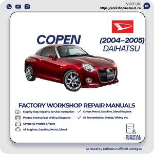 Daihatsu Copen Workshop Manual 2004-2005 PDF Download