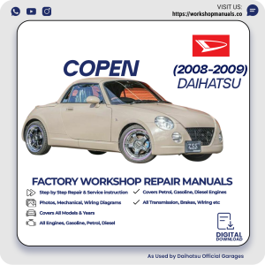 Daihatsu Copen Workshop Manual 2008-2009 PDF Download