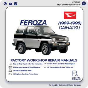 Daihatsu Feroza Workshop Repair Manual 1989-1998 PDF Download