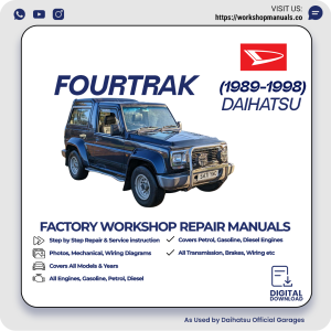 Daihatsu Fourtrak Workshop Repair Manual 1989-1998 PDF Download
