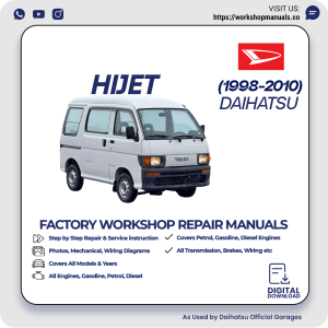 Daihatsu Hijet Workshop Repair Manual 1998-2010 PDF Download