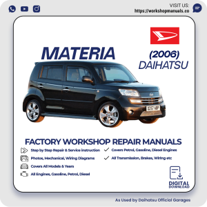 Daihatsu Materia Workshop Manual 2006 PDF Download