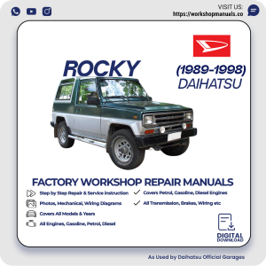 Daihatsu Rocky Workshop Repair Manual 1989-1998 PDF Download