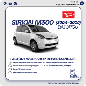 Daihatsu Sirion M300 Workshop Manual 2004-2005 PDF Download
