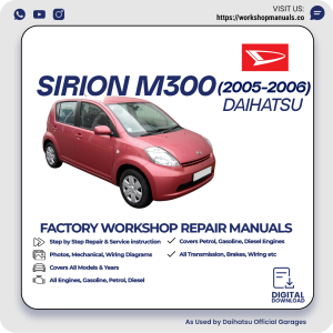 Daihatsu Sirion M300 Workshop Manual 2005-2006 PDF Download