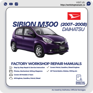 Daihatsu Sirion M300 Workshop Manual 2007-2008 PDF Download