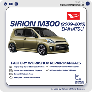 Daihatsu Sirion M300 Workshop Manual 2009-2010 PDF Download