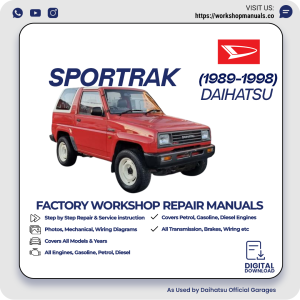 Daihatsu Sportrak Workshop Repair Manual 1989-1998 PDF Download