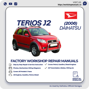 Daihatsu Terios J2 Workshop Manual 2006 PDF Download