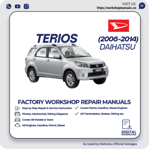 Daihatsu Terios Workshop Repair Manual 2006-2014 PDF Download