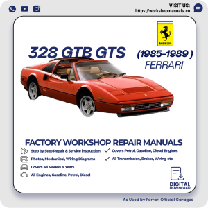 Ferrari 328 GTB/GTS Workshop Manual 1985-1989 PDF Download