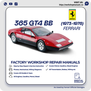 Ferrari 365 GT4 BB Workshop Manual 1973-1976 PDF Download