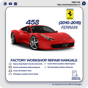 Ferrari 458 Workshop Manual 2010-2015 PDF Download