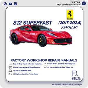 Ferrari 812 Superfast Workshop Manual 2017-2024 PDF Download