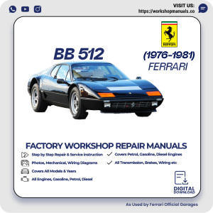 Ferrari BB 512 Workshop Manual 1976-1981 PDF Download