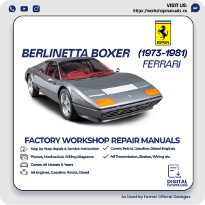 Ferrari Berlinetta Boxer Workshop Manual 1973-1981 PDF Download
