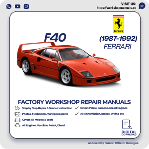 Ferrari F40 Workshop Manual 1987-1992 PDF Download