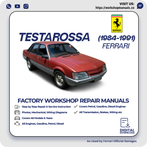 Ferrari Testarossa Workshop Manual 1984-1991 PDF Download