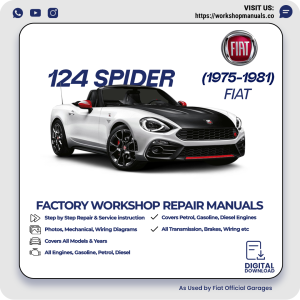 Fiat 124 Spider Workshop Manual 1975-1981 PDF Download