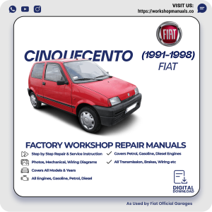Fiat Cinquecento Workshop Manual 1991-1998 PDF Download