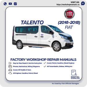 Fiat Talento Workshop Manual 2016-2018 PDF Download