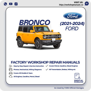 Ford Bronco Workshop Manual 2021-2024 PDF Download