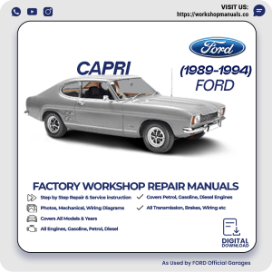 Ford Capri Workshop Manual 1989-1994 PDF Download