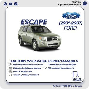Ford Escape Workshop Manual 2001-2007 PDF Download
