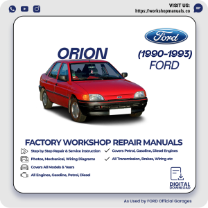 Ford Orion Workshop Manual 1990-1993 PDF Download