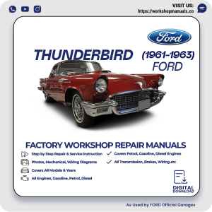 Ford Thunderbird Workshop Manual 1961-1963 PDF Download