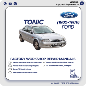 Ford Tonic Workshop Manual 1985-1989 PDF Download