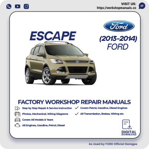 Ford Escape Workshop Manual 2013-2014 PDF Download
