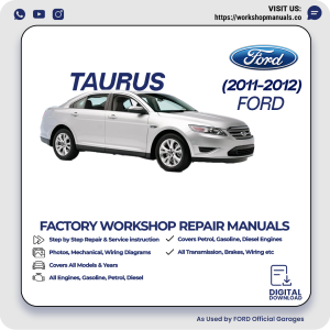 Ford Taurus Workshop Manual 2011-2012 PDF Download