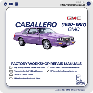 GMC Caballero Workshop Repair Manual 1980-1987 PDF Download