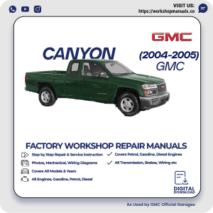 GMC Canyon Workshop Repair Manual 2004-2005 PDF Download