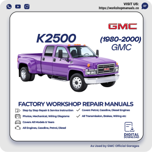 GMC K2500 Workshop Repair Manual 1980-2000 PDF Download