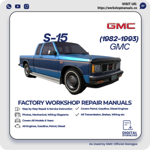 GMC S-15 Workshop Repair Manual 1982-1993 PDF Download