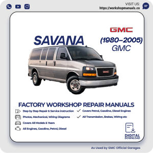 GMC Savana Workshop Repair Manual 1980-2005 PDF Download